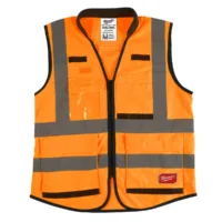 Chaleco Premium Seguridad naranja 48-73-5053 Talla XXL/XXXL