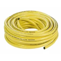 Manguera de agua amarilla PVC Longitud 50 m resistente a torsión