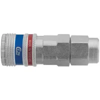 Cople, acoplador, enchufe de seguridad hidráulico, Modelo Stream-Line
