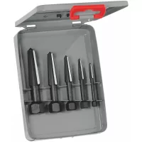 Juego de extractores de tornillos de 5 piezas con filo doble 5