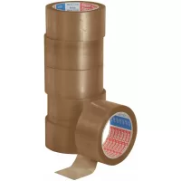 6 cinta canela para empaque "tesapack" 4120 de 66m x 5cm Beige