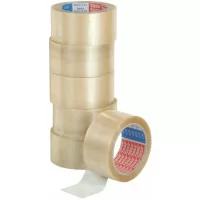 6 cintas transparentes para empaque "tesapack" 4120 de 66m x 5cm Transparente