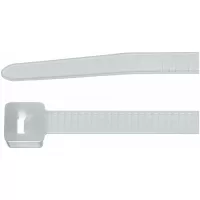 Juego de cinchos sujetacables resistentes de Poliamida T-Tie, blanco 2,5 a 4,5