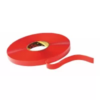 Cinta adhesiva 3M 4910 de espuma acrílica para montaje/uniones VHB de 11m x 1.9cm Roja