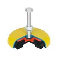Base antivibratoria con compensación de altura