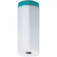 Plástico protector con cinta para pintor, para superficies rugosas, cinta textil