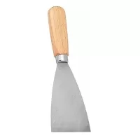 Espátula plana con mango de madera
