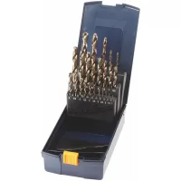 Juego de brocas espirales HSS  114001 con caja 1-10,5