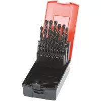 Juego de brocas espirales HSS n.º 114020 con caja