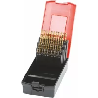Juego de brocas espirales HSS n.º 114360 con caja 1-6