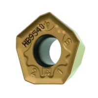 Plaquita de corte de fresado POMX 10T5ZEER U, para fresas de avance elevado, HB9540