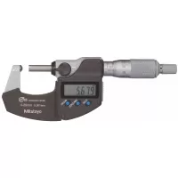 Micrómetro de exteriores digital para superficies cilíndricas o abombadas, resolución 0.001 mm Mod. 395-251-30 / 395-252-30