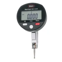 Reloj comparador palanca sensitiva digital, Longitud del brazo palpador 14,5 mm, Capacidad de medición por dirección / ⌀ de carcasa: 0,9/45mm