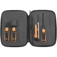 Set de medición de la temperatura superficial y del aire, humedad, velocidad del aire y caudal volumétrico Smart Probes 0563 0003 10