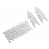 Gage plantilla para calibrar corte y ángulo de roscas, plana, Whitworth y trapezoidal 30°