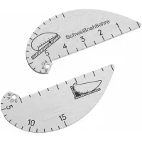 Plantilla para cordones de soldadura de aluminio