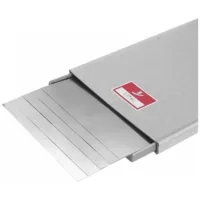 Juego de 5 láminas calibradas de precisión 150 × 500 mm acero inoxidable