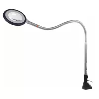 Lupa articulada con luz LED, lente de vidrio antiarañazos, con tapas integradas 72 mm