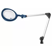 Lupa articulada, con lente de vidrio antiarañazos y luces LED con tapas integradas 160 mm