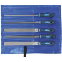 Juego de 5 limas con estuche enrollable