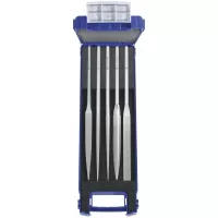 Juego de limas de mano handy de diamante, de 5 piezas, 215 mm Grano D126 medio uso sin mango Art. 15826272
