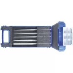 Juego 5 limas tipo aguja de diamante, 140 mm x 70 mm grano 91, 126 o 181