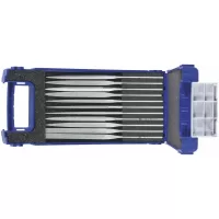 Juego de 11 limas de diamante tipo aguja, 140 mm x 70 mm grano 91, 126 o 181