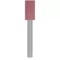Punta montada de piedra para pulido, mototools, dremel o esmeril recto grano 120 (rojo) medio
