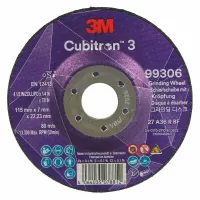 Disco de desbaste 3M Cubitron 3 cerámica para metal disponible de 4 1/2 a 9 pulgadas