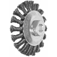 Cepillo circular carda de alambre esmeril trenzado