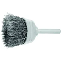 Cepillo tipo carda de copa de acero grosor cerdas 0,3 mm