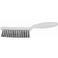 Cepillo para soldadura en ángulo, con mango de plástico Alambre INOX liso 0,35 mm