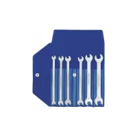 Juego de 6 llaves españolas extraplanas delgadas, métricas, de 3 a 10 mm