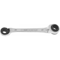 Llave de estrías con matraca reversible