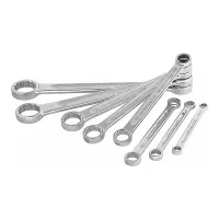 Juego de 8 llaves de estrías, métricas, planas, desde 6x7 mm hasta 19x22 mm