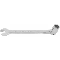 Llave combinada de dado de estrías con cabeza móvil, métrica