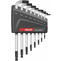 Juego de 8 llaves Torx® con punta de bola o cabeza esférica TX9 a TX40