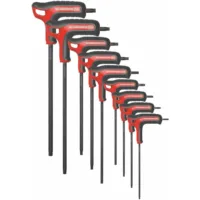 Juego de 9 desarmadores Torx maneral T, Modelo 89TXA.HO9  TX8 a TX40