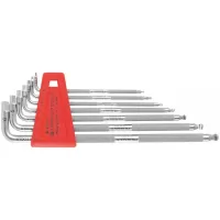 Juego de llaves Allen hexagonales, largas con moleteado Mod. 3212.LH-6, 3212.LH-10