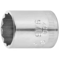 Dado de 12 puntas o estriado, 1/4 pulgada