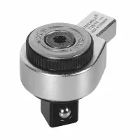 Cabezal insertable tipo matraca para llave dinamométrica/torquímetro para mango rectangular