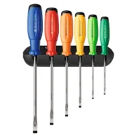 Juego de 6 desarmadores planos 38240.H RB Evo SwissGrip (3.5, 4, 5.5, 6.5, 8, 10)