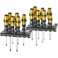 Juego  13 desarmadores, Torx, Plano Phillips y pozidriv 05133285001 con capuchón de golpe