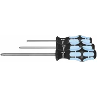 Juego de 3 desarmadores “Stainless” para Phillips, con varilla de acero inoxidable Mod. 05259243001
