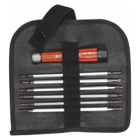 Juego de puntas intercambiables con mango antiestático, desarmadores de precisión, incl. estuche mod. 513.HO