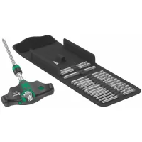 Mango desarmador para puntas , con 17 puntas (Phillips, Torx, Allen, Pozidriv y planos) KK400 RA Mod. 05023471001