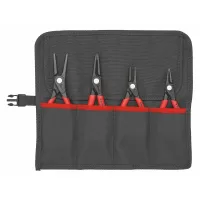 juego de 4 pinzas de precisión para anillos de seguridad para anillos interiores y exteriores. Mod 00 19 57