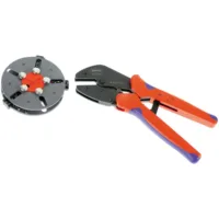 Ponchadora crimpadora MultiCrimp® con cabeza removible, para virolas, conectores y terminales
