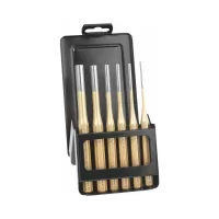 Juego de 6 extractores de pasadores 2, 3, 4, 5, 6 y 8 mm - DIN 7255, incl. soporte metálico