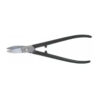 Tijera curva para hoja de lámina oro o plata, tijera de orfebre o joyero 180 mm